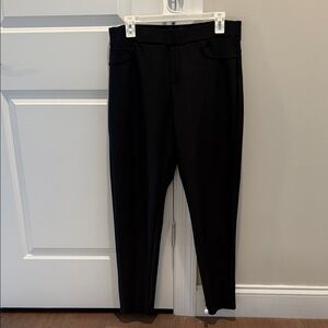 Kay Unger Black Ponte Pull-On Pants size XL